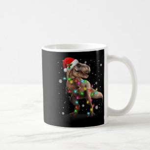 Caneca De Café Dinossauro T-rex Árvore Natal Sweet Xmas Pet Din