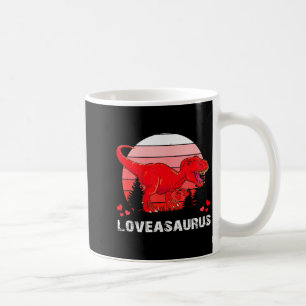 Caneca De Café Dinossauro T Rex Loveasaurus Dia dos Namorados Hom