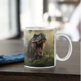 Caneca De Café Dinossauros Assustados e Bonitos versão 1 Mug