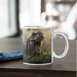 Caneca De Café Dinossauros Assustados e Bonitos versão 1 Mug