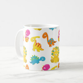 Caneca De Café Dinossauros Bons, Padrão De Dinossauros, Dino Bebê