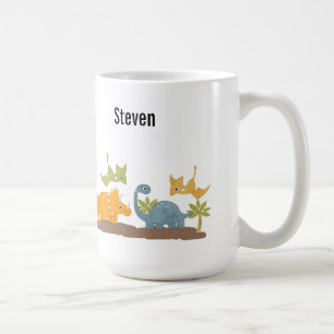 Caneca De Café Dinossauros Cons Vida Selvagem Pré-Histórica