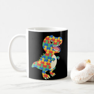 Caneca De Café Dinossauros da Consciência Autismo