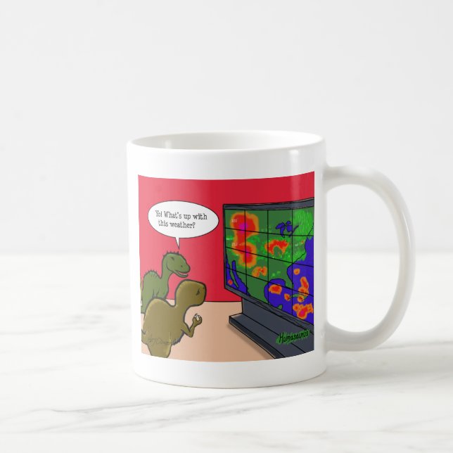 Caneca De Café Dinossauros das Alterações Climáticas (Direita)