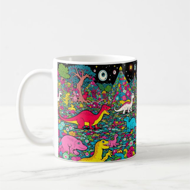 Caneca De Café Dinossauros triviais (Esquerda)