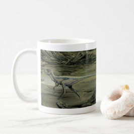 Caneca De Café Dinossauros Vintage, um Hypsilophodon Cretáceo
