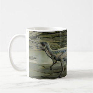 Caneca De Café Dinossauros Vintage, um Hypsilophodon Cretáceo