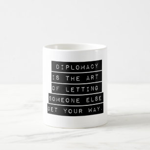 Caneca De Café Diplomacia É A Arte