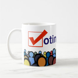 Caneca De Café Direitos De Voto Para A Lei Pessoas