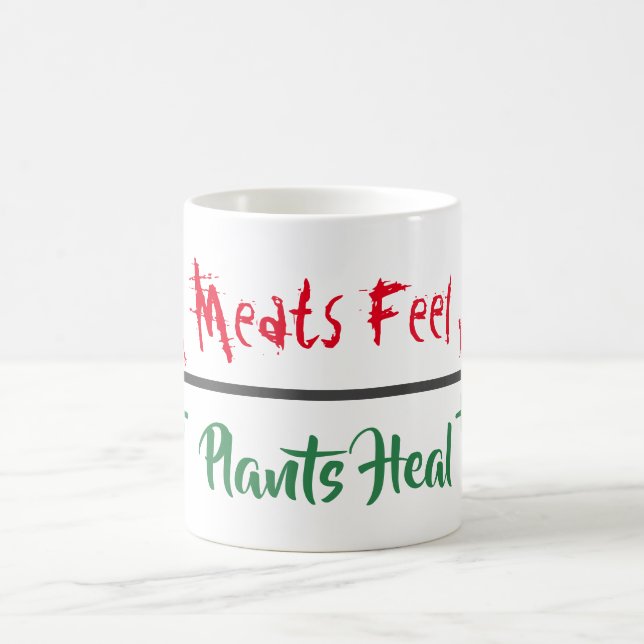 Caneca De Café Direitos dos animais Mug "Refeição das plantas" (Centro)