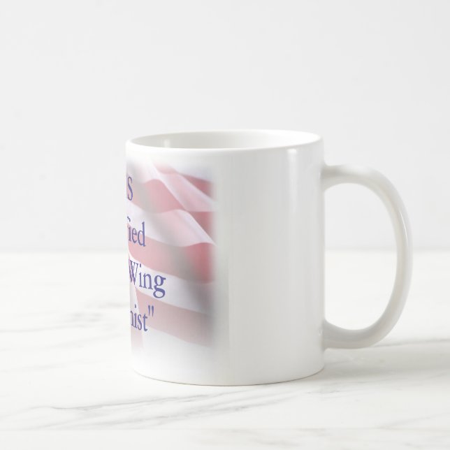 Caneca De Café " Direitos-WingExtremist certificados sistema de (Direita)