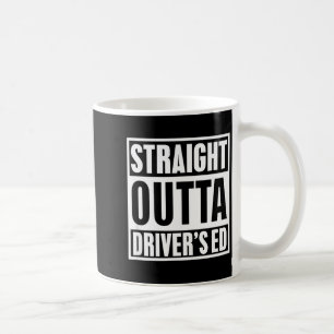 Caneca De Café Direto da Auto Escola Engraçado Novo Motorista