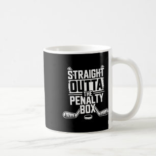Caneca De Café Direto da Caixa de Penalidade - Jogador de Hóquei