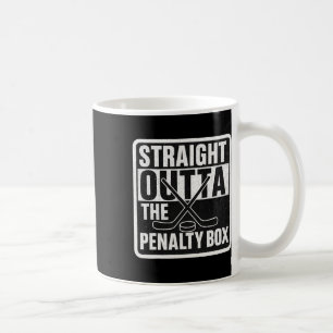 Caneca De Café Direto da Caixa de Penalidade Jogador de Hóquei no