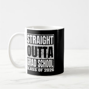 Caneca De Café Direto da Escola de Pós-Graduação Engraçado Cl 202