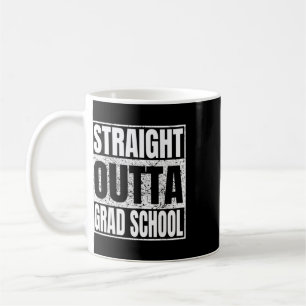Caneca De Café Direto da Escola de Pós-Graduação Engraçado Cl De