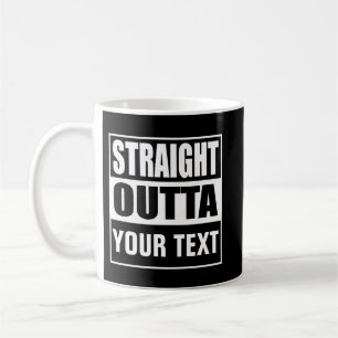 Caneca De Café DIRETO DE - adicione seu texto aqui/crie o seu