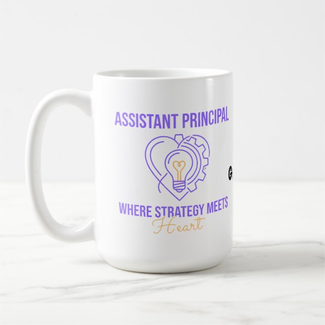 Caneca De Café Diretor Adjunto de Estratégia Encontra o Design do (Esquerda)