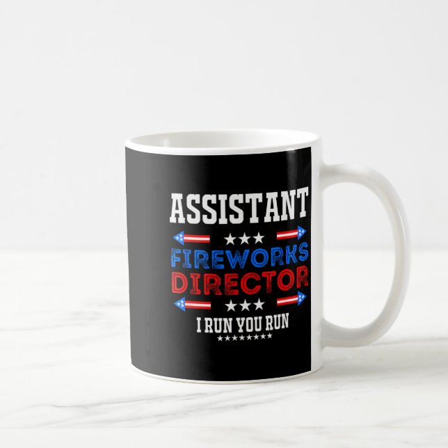 Caneca De Café Diretor Assistente de Fogos de Artifício do Dia da (Direita)