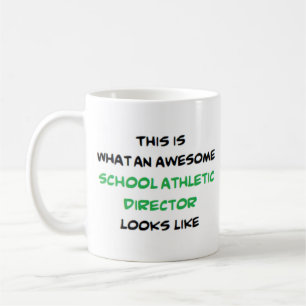 Caneca De Café diretor atlético da escola incrível