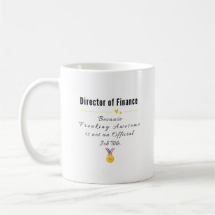 Caneca De Café Diretor das Finanças - Cargo Incrível