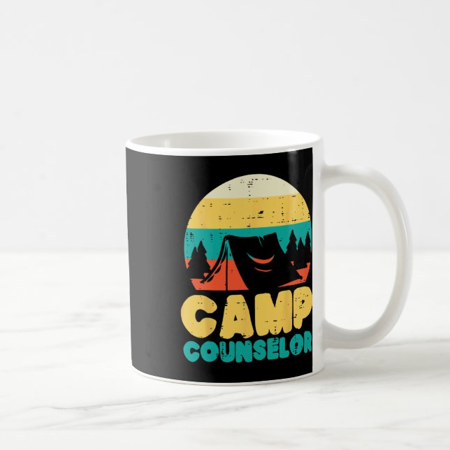 Caneca De Café Diretor de Acampamento Conselheiro de Acampamento  (Direita)