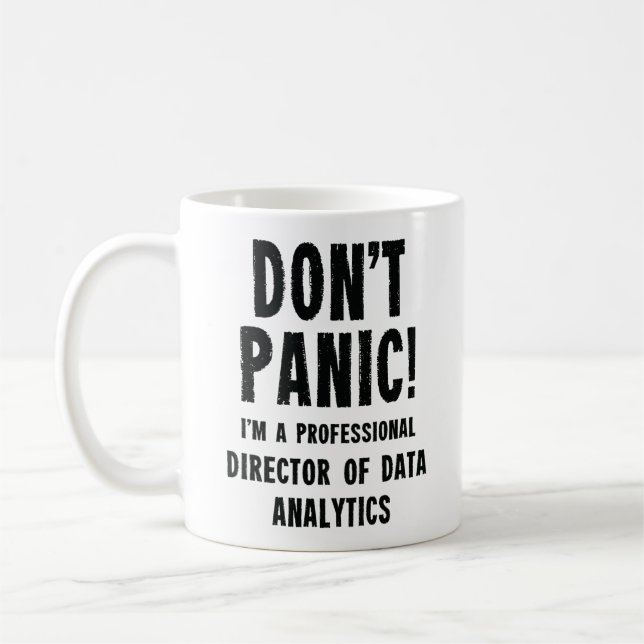 Caneca De Café Diretor de Análise de Dados (Esquerda)
