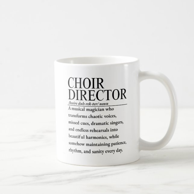 Caneca De Café Diretor de coro (Direita)