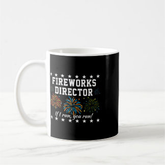 Caneca De Café Diretor de Fogos de Artifício Se Eu Corro, Você Co