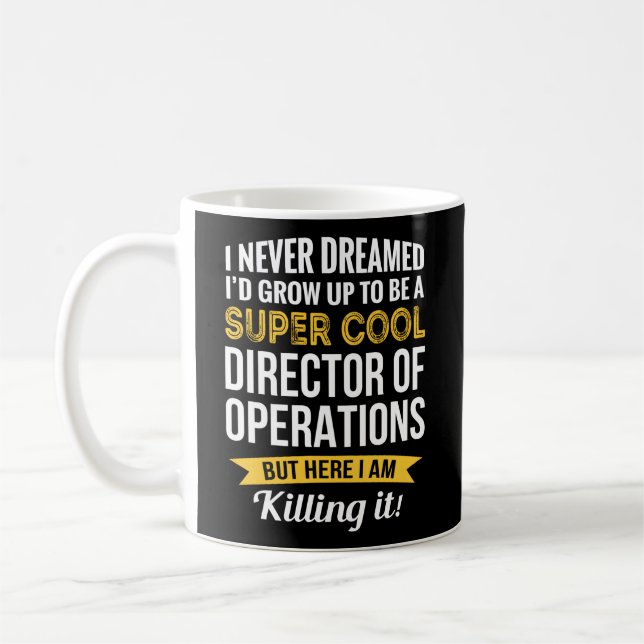 Caneca De Café Diretor De Operações Apreciação (Esquerda)