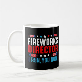 Caneca De Café Diretora De Fogos De Artifício Eu Lhe Lanço Engraç