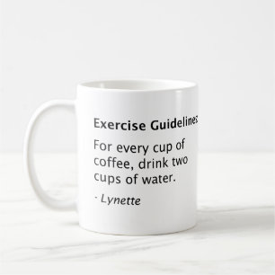 Caneca De Café Diretrizes de exercício WOW - Coffee Mug