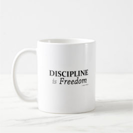Caneca De Café Disciplina é liberdade