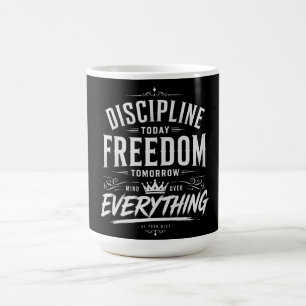 Caneca De Café Disciplina Hoje Liberdade Amanhã