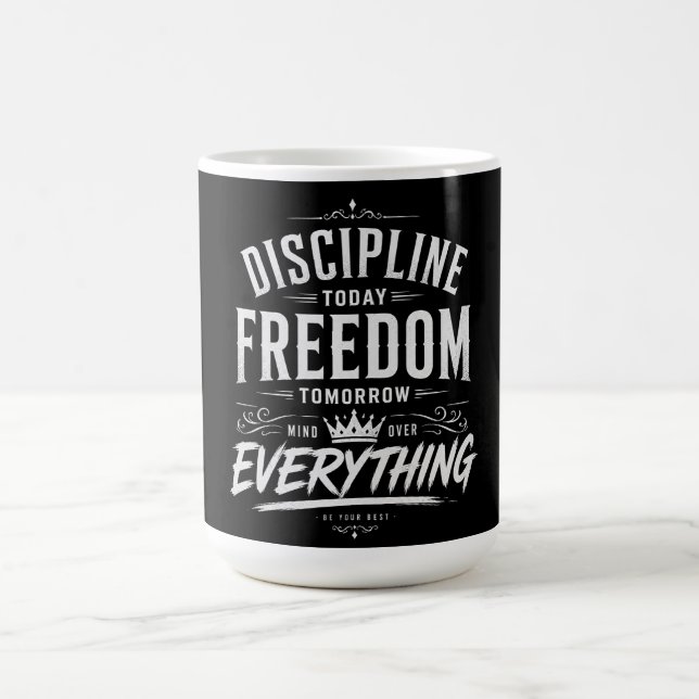 Caneca De Café Disciplina Hoje Liberdade Amanhã (Centro)