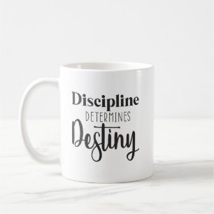 Caneca De Café Disciplina - Hustle, Gym, Sucesso Motivacional
