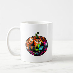 Caneca De Café Disco Ball Jack O Lantern Spooky Gift de Halloween