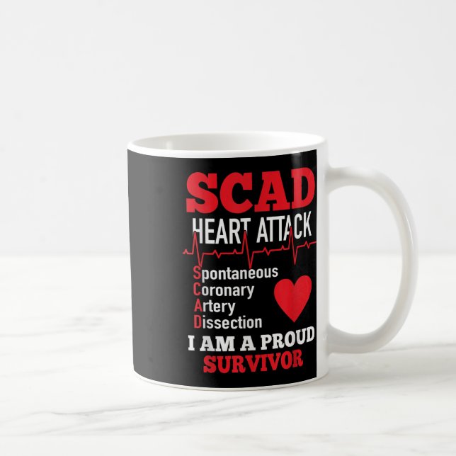 Caneca De Café Disco Coronário Espontâneo Ataque Coronário Espont (Direita)
