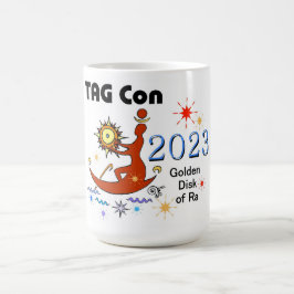 Caneca De Café Disco de Ra do Ouro TAG Con 2023 - Clássico Mug