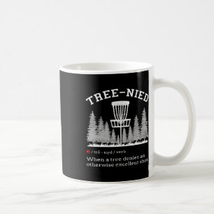 Caneca De Café Disco Golfe - Árvore Idiota Estúpida Árvore-nizada