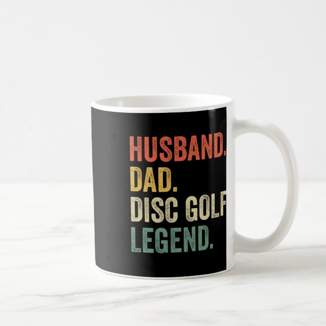 Caneca De Café Disco Golfe Marido Engraçado Pai Lenda Frisbee Vin (Direita)