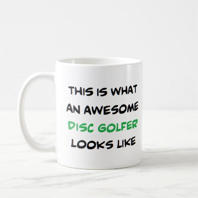 Caneca De Café disco golfista, incrível (Esquerda)