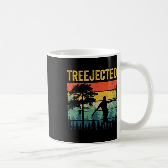 Caneca De Café Discos de Golfe Divertidos Treejected Batem em Árv (Direita)