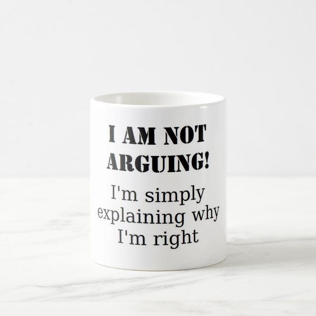 Caneca De Café Discuta comigo, você? (Centro)