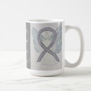 Caneca De Café Dislexia Sensibilização Ribbon Angel Coagulação Pe