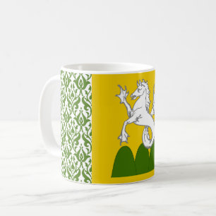 Caneca De Café Distintivo da População do Condado de Mountain Fre