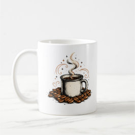 Caneca De Café Distintivo de Estação de Café Vintage | Amante de 