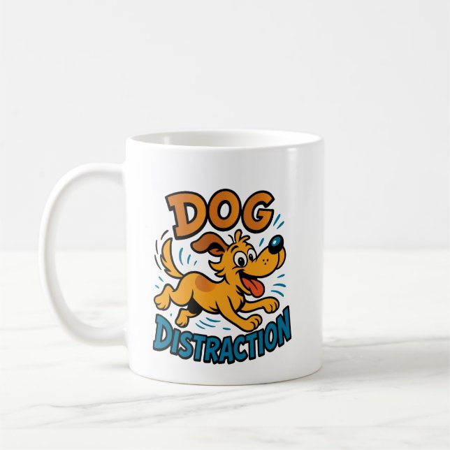 Caneca De Café Distração de cães (Esquerda)