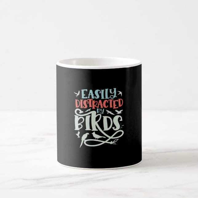 Caneca De Café Distraído Facilmente Pelos Pássaros, Observando Av (Centro)