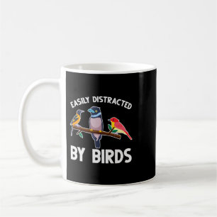 Caneca De Café Distraído Facilmente Por Aves, Ave Watchers De Ave